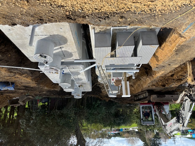 Professional wastewater system installation